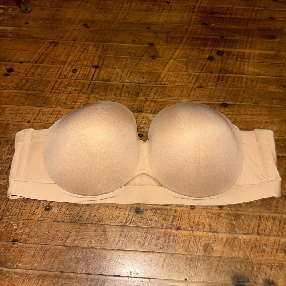 Cacique nude strapless curvy 44C comfort bliss bra